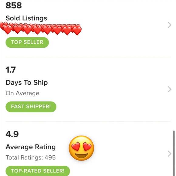 ๐ Meet your Posher! My STATS, ratings, love notes and more! Sales, reviews, etc - Picture 4 of 16